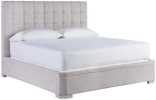 Universal Explore Home™ Love. Joy. Bliss. Miranda Kerr Home Uptown Pewter King Upholstered Panel Bed-0