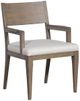 Vanguard® Furniture Ridge Nada Natural/Truffle Stocked Dining Arm Chair-0