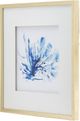 A & B Home 2-Piece Blue/Gold Framed Wall Art-1