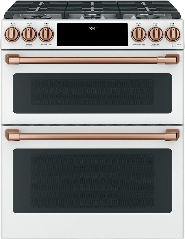 Café™ Brushed Copper Front Control Gas Knobs and Handle Kit-2