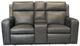 Flexsteel® Wyatt Gunmetal Gray Power Reclining Loveseat with Console, Power Headrests and Lumbar-2