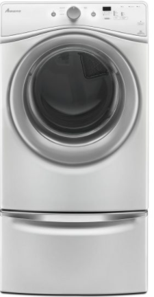 Amana® 7.3 Cu. Ft. White Front Load Electric Dryer-3