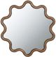 A & B Home Dark Brown Unique Wall Mirror-1