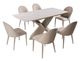 Furniture of America® Lenvik 7-Piece Brown/White Dining Table Set-0