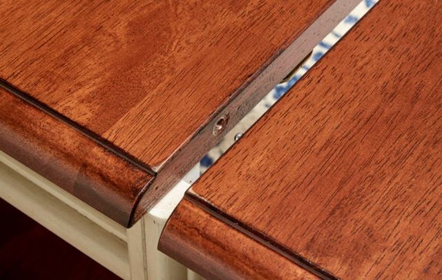 A-America® British Isles Merlot Extendable Leg Dining Table with Buttermilk Base-1