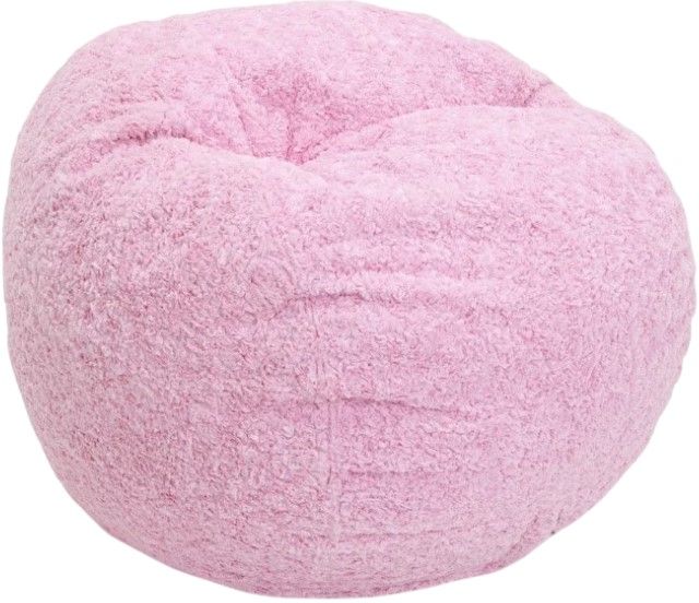 CordaRoy's® Original Pink Faux Fur Youth Bean Bag Chair-0