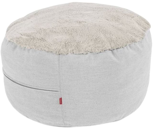 CordaRoy's® Nest Cream Bunny Fur Pouf Footstool-0