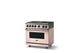 Viking® 7 Series 36" Blush Pro Style Dual Fuel Range with Griddle-2