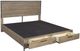 aspenhome® Trellis Desert Brown California King Panel Storage Bed-1
