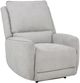 Coaster® Sylmar Dove Grey Upholstered Power Recliner Chair-0