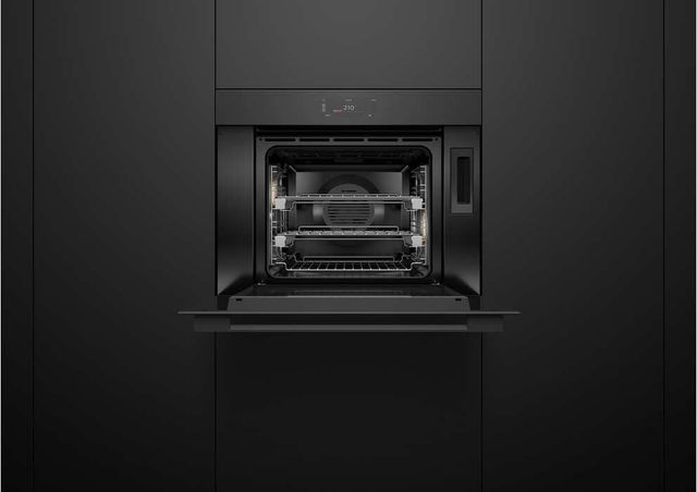 Fisher & Paykel Series 11 Minimal 30" Black Glass Combination Steam Oven-3