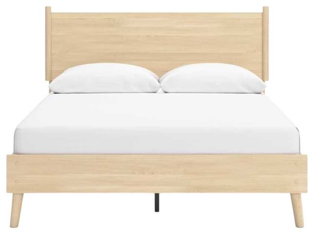 Signature Design by Ashley® Cabinella Tan Queen Platform Panel Bed-1