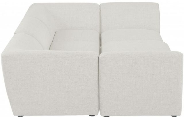 Meridian Furniture Miramar 6-Piece Cream Upholstered Modular Sectional-2