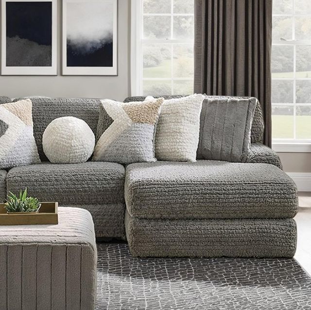 Furniture of America® Elmhurst Charcoal L-Shaped Sectional-1
