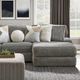 Furniture of America® Elmhurst Charcoal L-Shaped Sectional-1