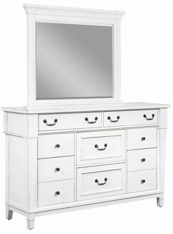 Emerald Home Stoney Creek Antique White Dresser-4