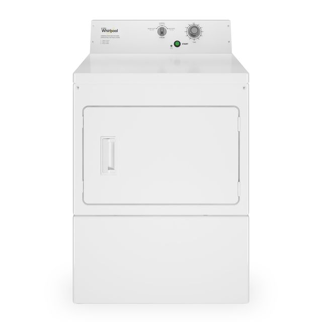 Whirlpool Commercial 7.4 Cu. Ft. Non-Coin Gas Front-Load Dryer - White-0