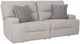 Signature Design by Ashley® Acklen Place 2-Piece Pewter Power Reclining Sectional Loveseat-0