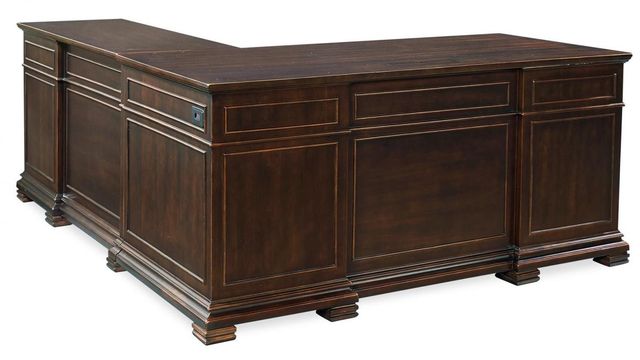 aspenhome® Weston 2-Piece Brown Ale 66" Desk-1