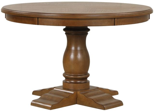 New Classic® Home Furnishings Sunset Chestnut Brown Dining Table-0