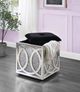ACME Furniture Noralie Mirrored Storage Ottoman-1