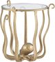 Powell® Octavia Glass Top Octopus Table with Antique Gold Base-4