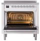 Ilve® Nostalgie II Noblesse 36'' Custom RAL Color Pro Style Induction Range with Burnished Trim-2