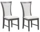 New Classic® Home Furnishings Flair 2-Piece Gray Dining Chair Set -0
