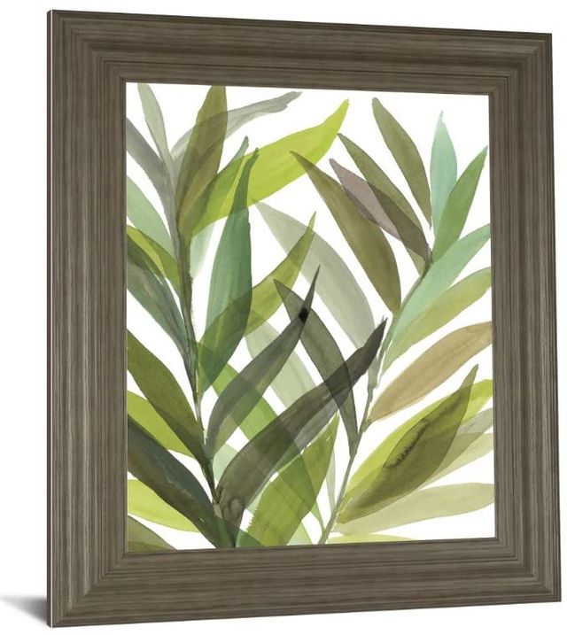Classy Art Tropical Greens l by Rebecca Meyers Framed Print Wall Art-1