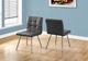 Monarch Specialties Inc. 2-Piece Chrome/Grey Quilted Side Chair Set-4