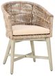 Classic Home Collins Natural/Sand Olefin/ Synthetic Rope Outdoor Dining Chair-0