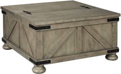 Signature Design by Ashley® Aldwin Gray Cocktail Table with Lift Top Storage