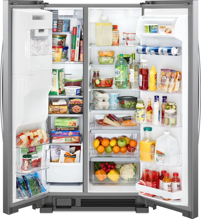Whirlpool® 36 in. 24.5 Cu. Ft. Fingerprint Resistant Stainless Steel Side-by-Side Refrigerator-2