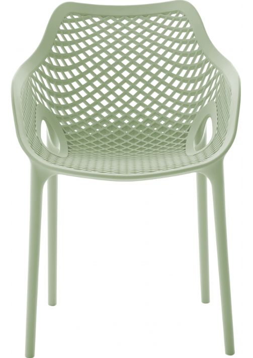 Meridian Furniture Mykonos Mint Plastic Outdoor Patio Dining Chair-1
