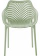 Meridian Furniture Mykonos Mint Plastic Outdoor Patio Dining Chair-1