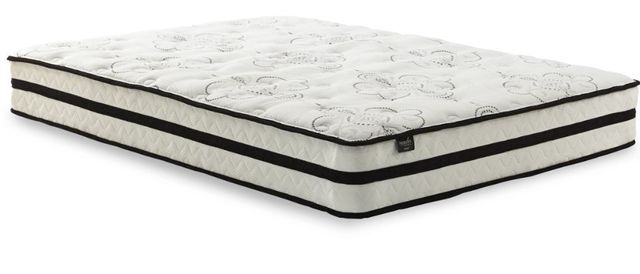 Sierra Sleep® by Ashley® Chime 2-Piece 10" Hybrid and Better than a Boxspring Foundation Queen Mattress Set-1