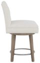 Fairfield® Customizable Entree Dining Concave Short Button Back Swivel Counter Stool-2