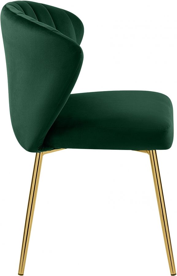 Meridian Furniture Finley Green Velvet Dining Chair-3