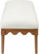 TOV Furniture Oodle Cream/Walnut Bench-4