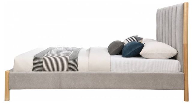 Meridian Furniture Kona Gray Full Upholstered Panel Bed-3
