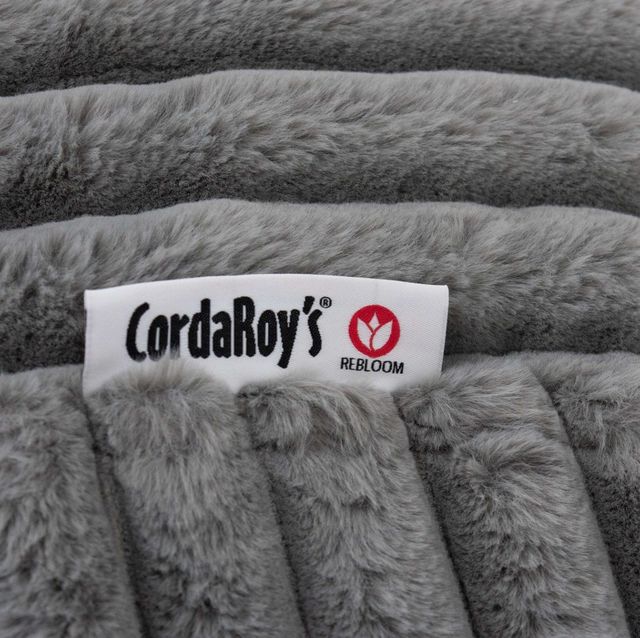 CordaRoy's® Rebloom Gray King Bean Bag Chair-3