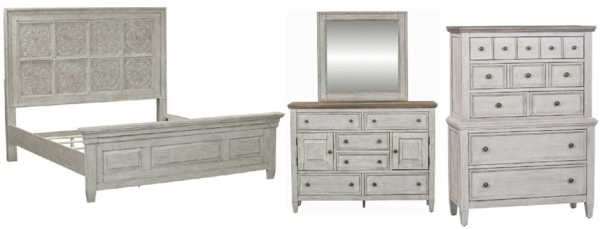 Liberty Furniture Heartland 4-Piece Antique White California King Optional Bedroom Set with Chest | Store For Homes Furniture & Flooring
