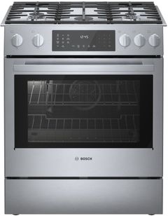 Bosch Benchmark® 30" Stainless Steel Slide In Dual Fuel Range