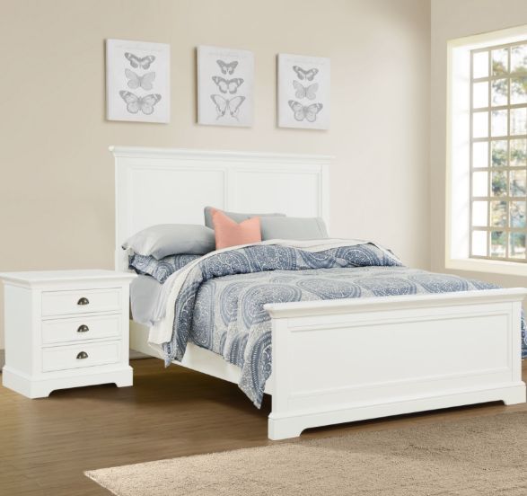 Winners Only® Tamarack White California King Panel Bed-1