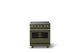 Viking® 5 Series 30" Martini Pro Style Electric Range with Brushed Brass Trim-3