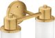 Moen® Iso™ Brushed Gold Two Globe Bath Light-1