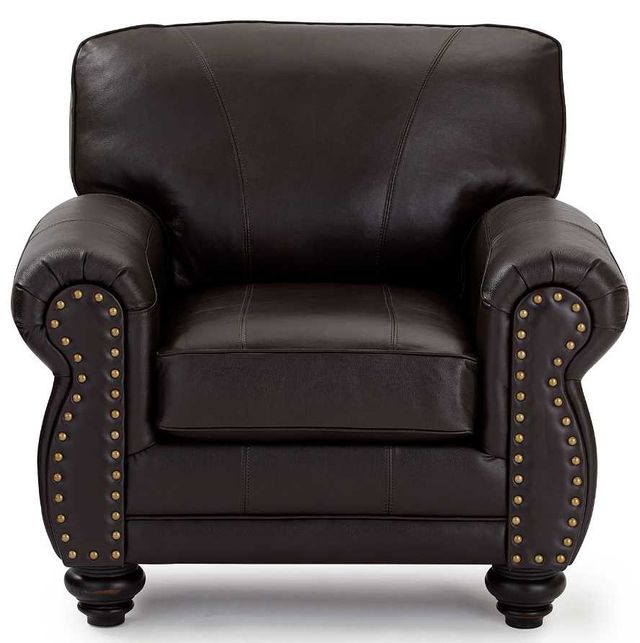 Best® Home Furnishings Customizable Noble Leather Espresso Stationary Chair-1