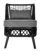 A & B Home Pagar Black/Gray Accent Chair-1