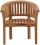Dovetail Furniture Maple Natural Teak Wood Outdoor Occasional Chair-1