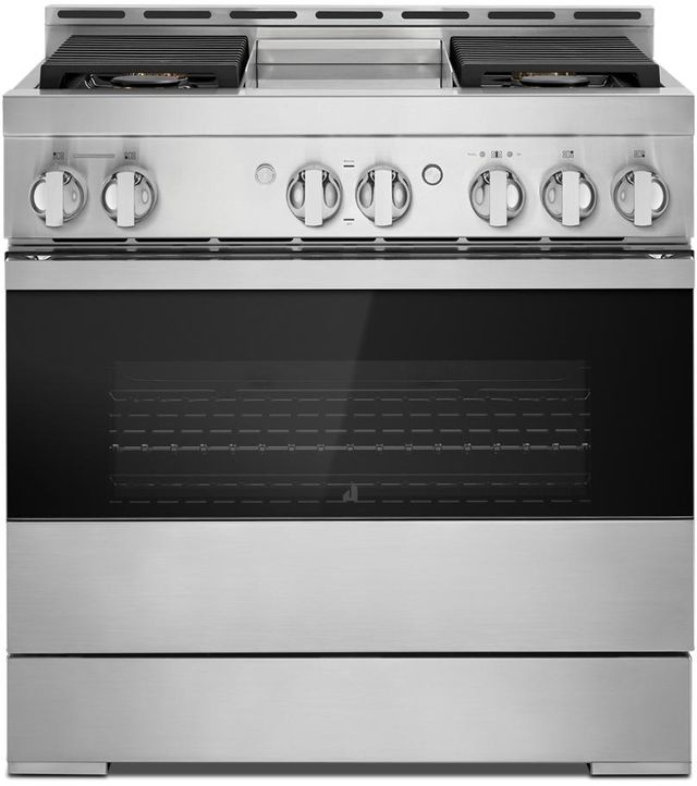 JennAir® NOIR™ 36" Stainless Steel Pro Style Natural Gas Range